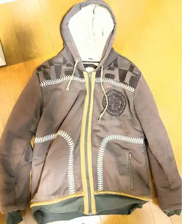XL 브라운 플리스 점퍼