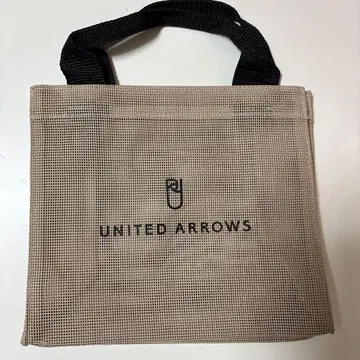 [ 새상품 미사용 ] UNITED ARROWS 로고 메쉬 토트백