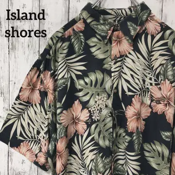 C2251 Island shores 알로하 셔츠 하이비스커스 하와이안