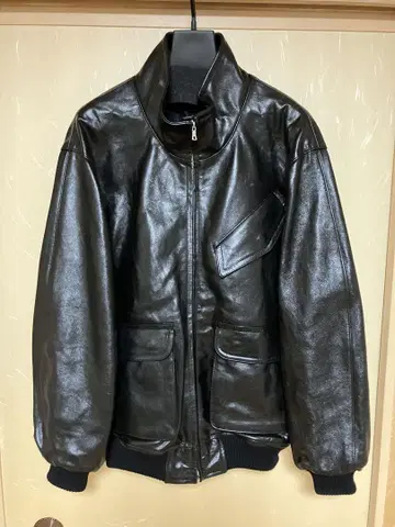 AURALEE LAMB LEATHER ZIP BLOUSON