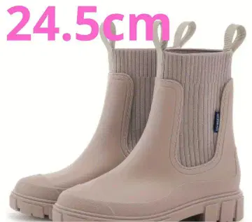 인기 s 첼시 레인부츠 사이드 고어 장화 모카 24.5cm 비