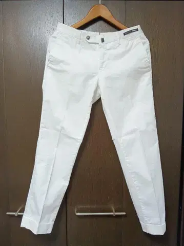 새상품급 BEAMS F x PT TORINO 화이트 코튼 슬랙스
