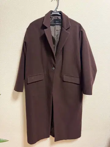 한국제 롱 코트 브라운 갈색