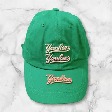 Yankees 그린 컬러 야구 모자