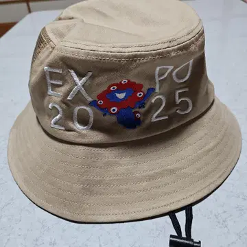 EXPO 2025 먘먘 버킷햇 베이지 메쉬