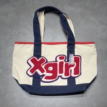 X-girl 엑스걸 토트백 로고 와펜