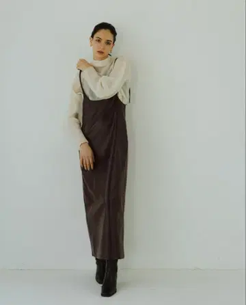 Knuth Marf leather salopette skirt