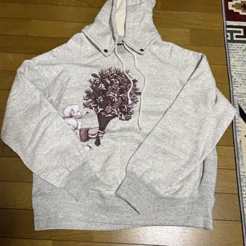FAF 꽃다발 디자인 그레이 후드티