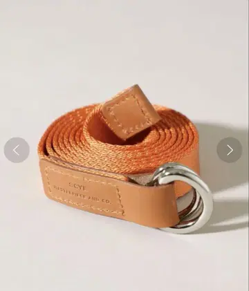 Scye BASICS Silky Tape Ring Belt 오렌지