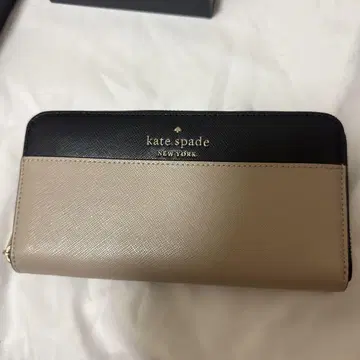 kate spade 장지갑 블랙 & 베이지