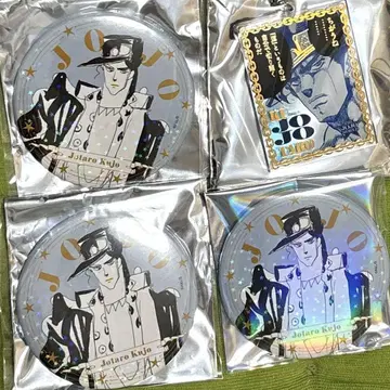 죠죠월드 홀로그램 캔뱃지 아크릴 키링 쿠죠 죠타로 세트