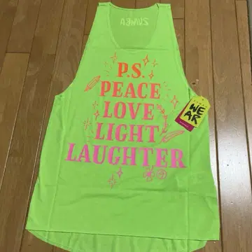 ZUMBA 탱크탑 XS 옐로우 그린