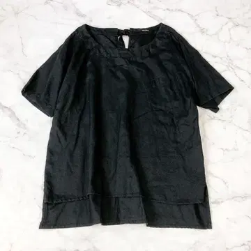 vent blanc 뱅블랑 린넨 100% 백리본 블라우스 일본제