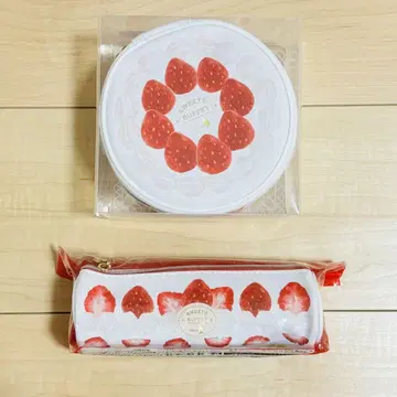 메리 초콜릿 스트로베리 파우치 롤 또는 케이크 파우치 2점 세트