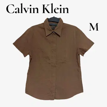 Calvin Klein 여성용 상의 반팔 셔츠 코튼 무지 4