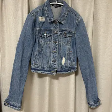 [ FOREVER21 ] 데님 자켓 G 데미지 가공 숏 기장 S