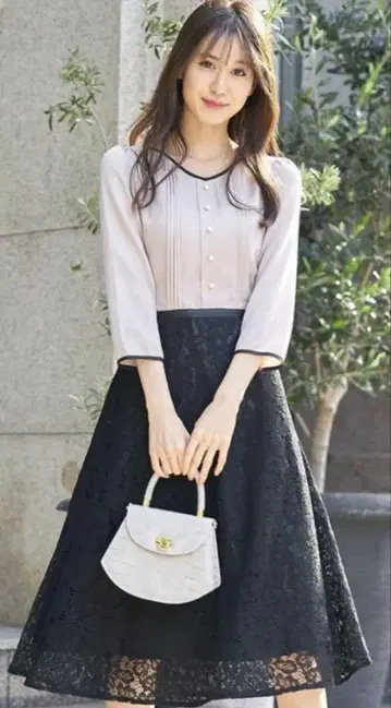 새상품 토코 클로젯 바이컬러 원피스