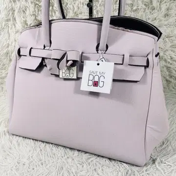 새상품급 SAVE MY BAG 리본 포함 핸드백 토트백 이탈리아제