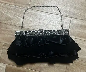 CECIL McBEE 프릴 블랙 파티 백