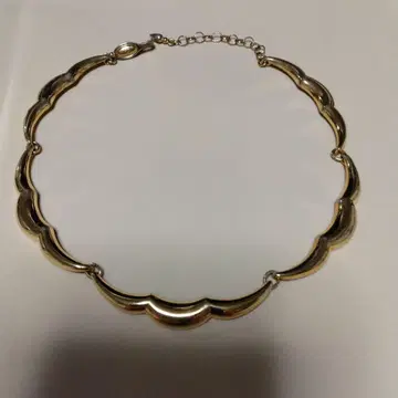금도금 초커 타입 목걸이, 광채 있음