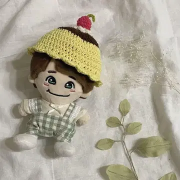 치비누이 의류 3점 푸딩 모자 살로펫 상의 (그린 체크)