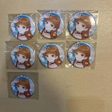 컬러풀피치 에토 히라카타 파크 캔뱃지 7개 세트