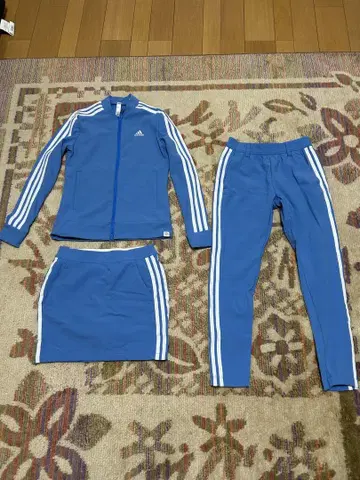 adidas 파랑 자켓 스커트 팬츠 세트