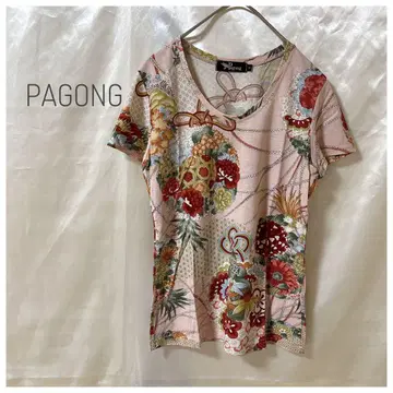 PAGONG 파공, 앙증맞은 테마리 무늬가 사랑스러운 T셔츠