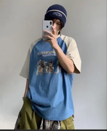 MASONPRINCE 빈티지풍 반팔 셔츠