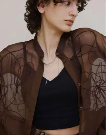 Ameri vintage MEDI DAY DREAM SHEER SHIRT