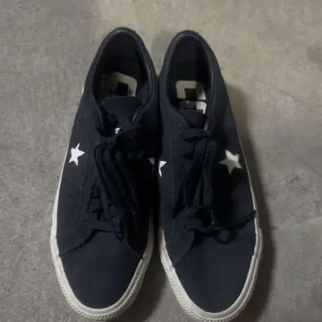 CONVERSE 네이비 스니커즈 별 자수