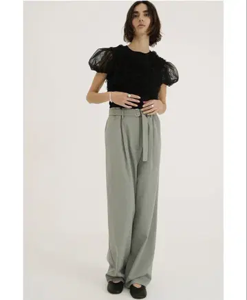 CLANE / WAIST BELT DAD PANTS