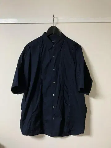 BEAMS 25SS 네이비 레이스 타탄 체크 셔츠