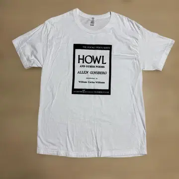HOWL 앨런 긴즈버그 티셔츠 L