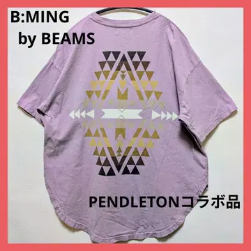 BEAMS 펜들턴 PENDLETON 여성용 둥근넥 네이티브 반팔