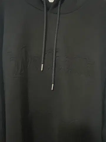 블랙 자수 로고 후드티 셋업