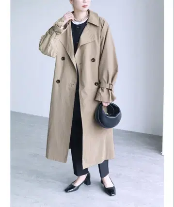 캔디 소매 빅 트렌치코트