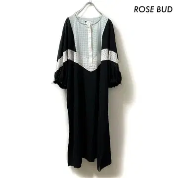ROSE BUD 로즈버드 반팔 원피스 절개 블랙