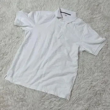 [ c5503 ] 새상품급 UNIQLO 피케 셔츠 반팔 화이트