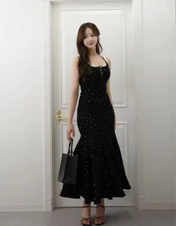 HOLIDAY&HOLIDAY 도킹 리본 머메이드 원피스