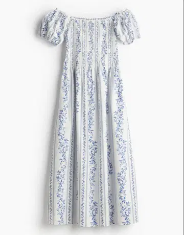H&M 에이치앤엠 꽃무늬 롱 원피스
