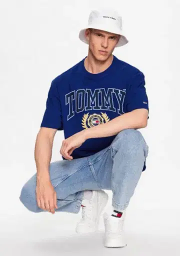 TOMMY JEANS 로고 T셔츠