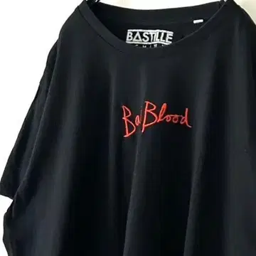 BASTILLE 배드 브래드 자수 티셔츠 XL 블랙 구제 의류
