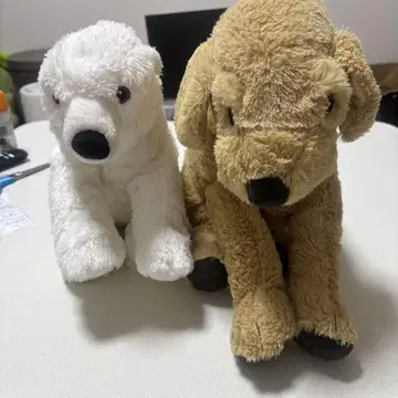 IKEA 북극곰과 강아지 봉제 인형 세트