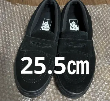 Vans 블랙 스웨이드 슬립온 로퍼