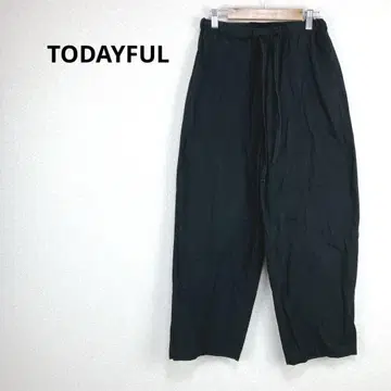 투데이풀 [ XS ] 캐주얼 팬츠 코튼 넉넉한 포켓 허리밴딩