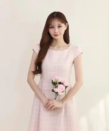 Marry me 마리미 tweed 원피스 (pink)