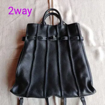 컨디션 최상 블랙 가죽 2way 백 블랙 백팩
