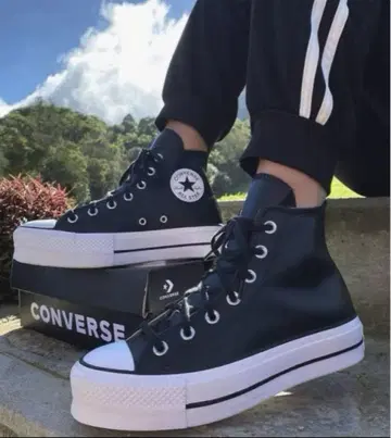 CONVERSE 척테일러 하이컷 스니커즈 24cm 가죽