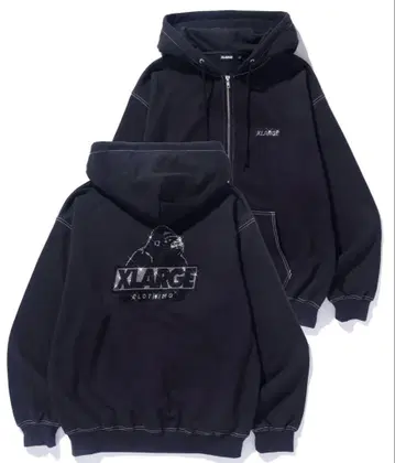 RHINESTONE OG ZIP HOODED SWEATSHIRT